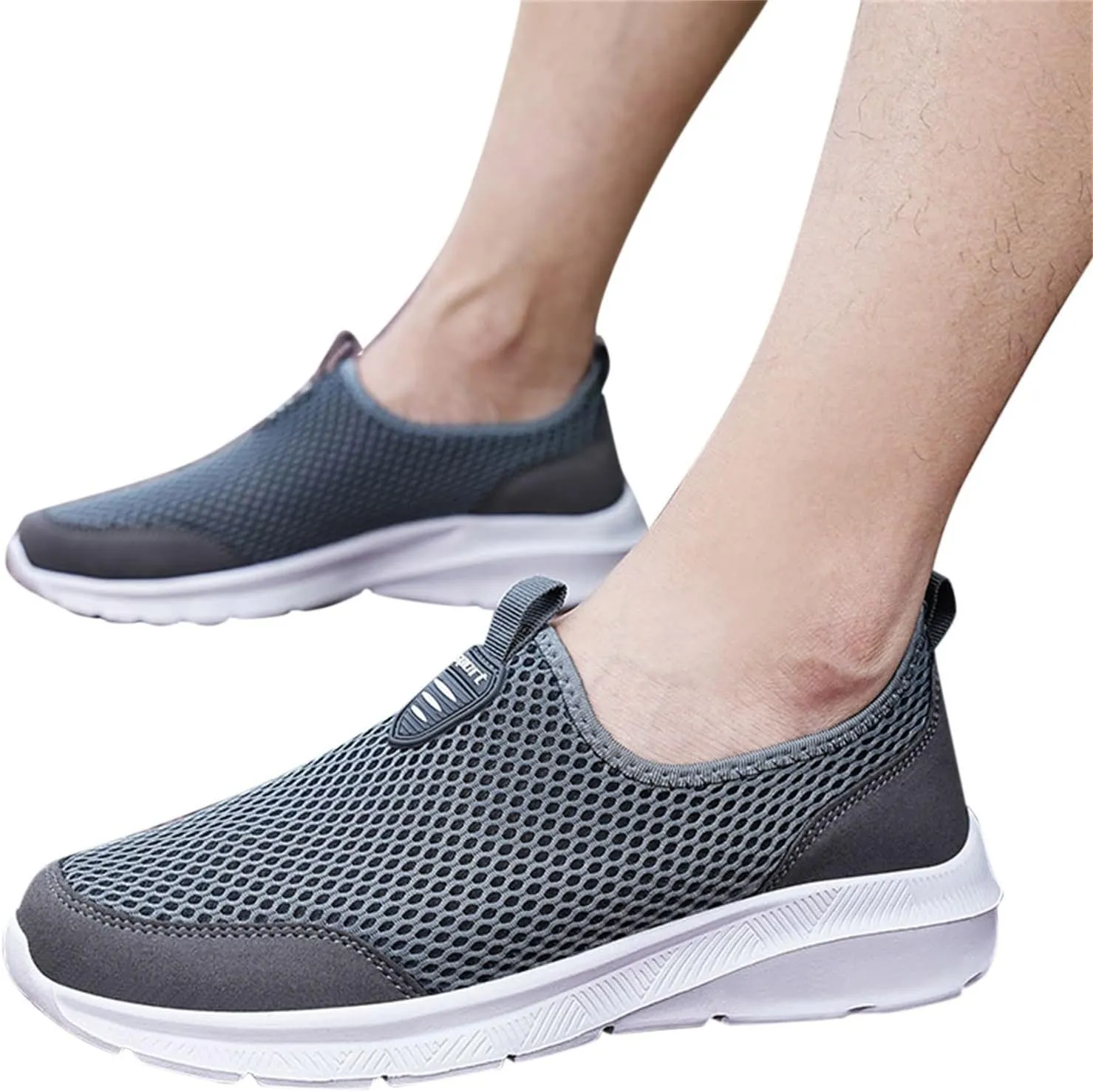 Womens Slip On Walking Shoes Non Slip Running Shoes Tennis Shoes Men Lightweight Women Shoes Casual Dress Sneakers White Tennis Shoe Trainers Shoe