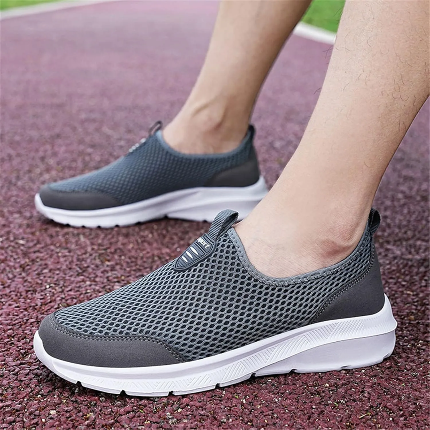Womens Slip On Walking Shoes Non Slip Running Shoes Tennis Shoes Men Lightweight Women Shoes Casual Dress Sneakers White Tennis Shoe Trainers Shoe