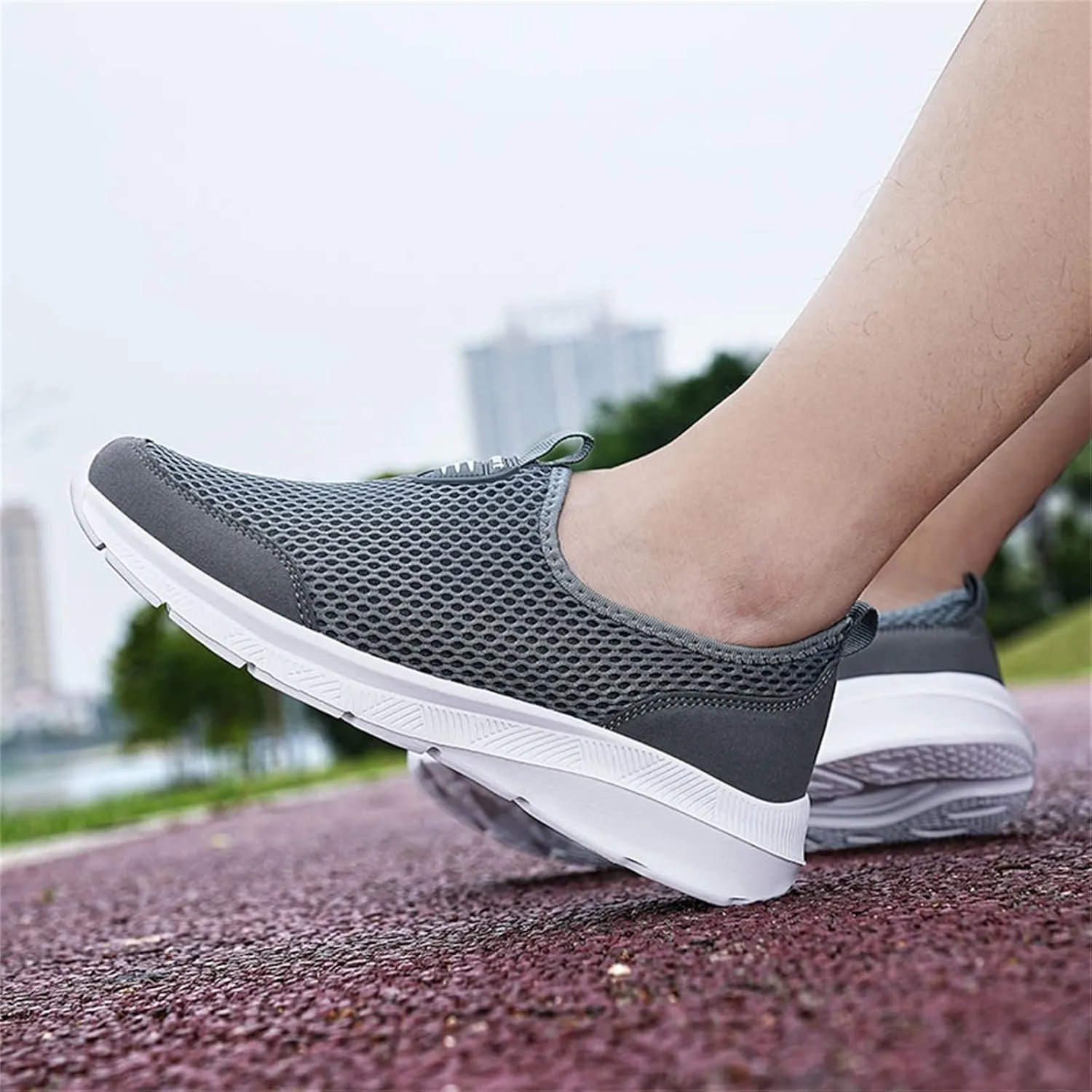 Womens Slip On Walking Shoes Non Slip Running Shoes Tennis Shoes Men Lightweight Women Shoes Casual Dress Sneakers White Tennis Shoe Trainers Shoe