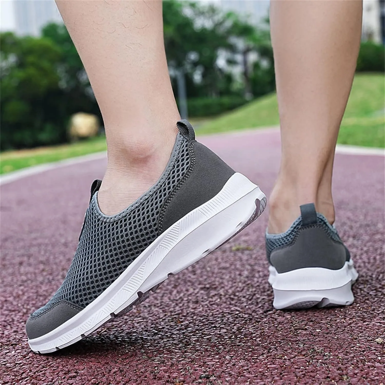 Womens Slip On Walking Shoes Non Slip Running Shoes Tennis Shoes Men Lightweight Women Shoes Casual Dress Sneakers White Tennis Shoe Trainers Shoe