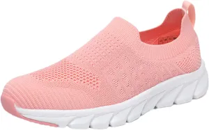 Womens Slip On Walking Shoes Non Slip Running Shoes Womens Running Shoes Arch Support Black Casual Shoes Men Shoes Sneakers Brown Tennis Shoe Trainers Shoe
