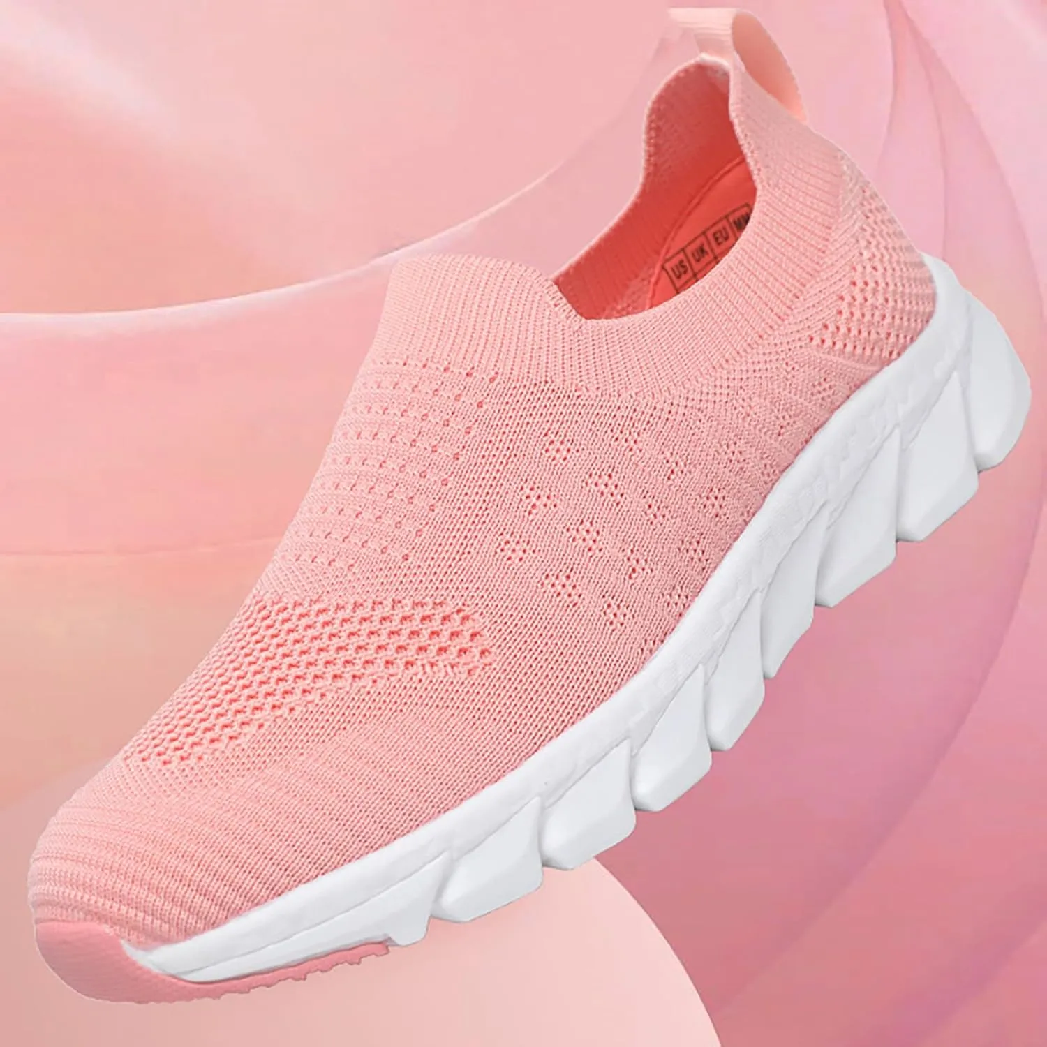 Womens Slip On Walking Shoes Non Slip Running Shoes Womens Running Shoes Arch Support Black Casual Shoes Men Shoes Sneakers Brown Tennis Shoe Trainers Shoe