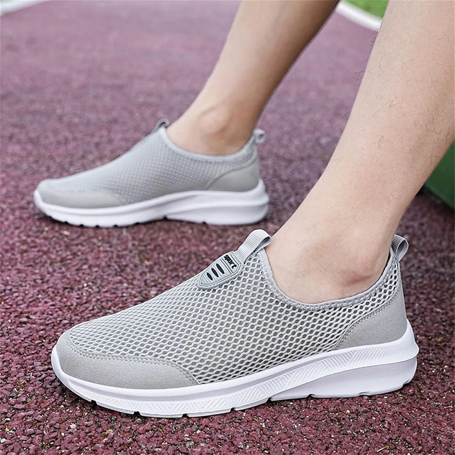 Women's Slip on Walking Shoes Tennis Lightweight Gym Running Shoes for Men Walking Men Shoes Casual Black Platform Sneaker Red Tennis Shoe Loafers Casual Slip On