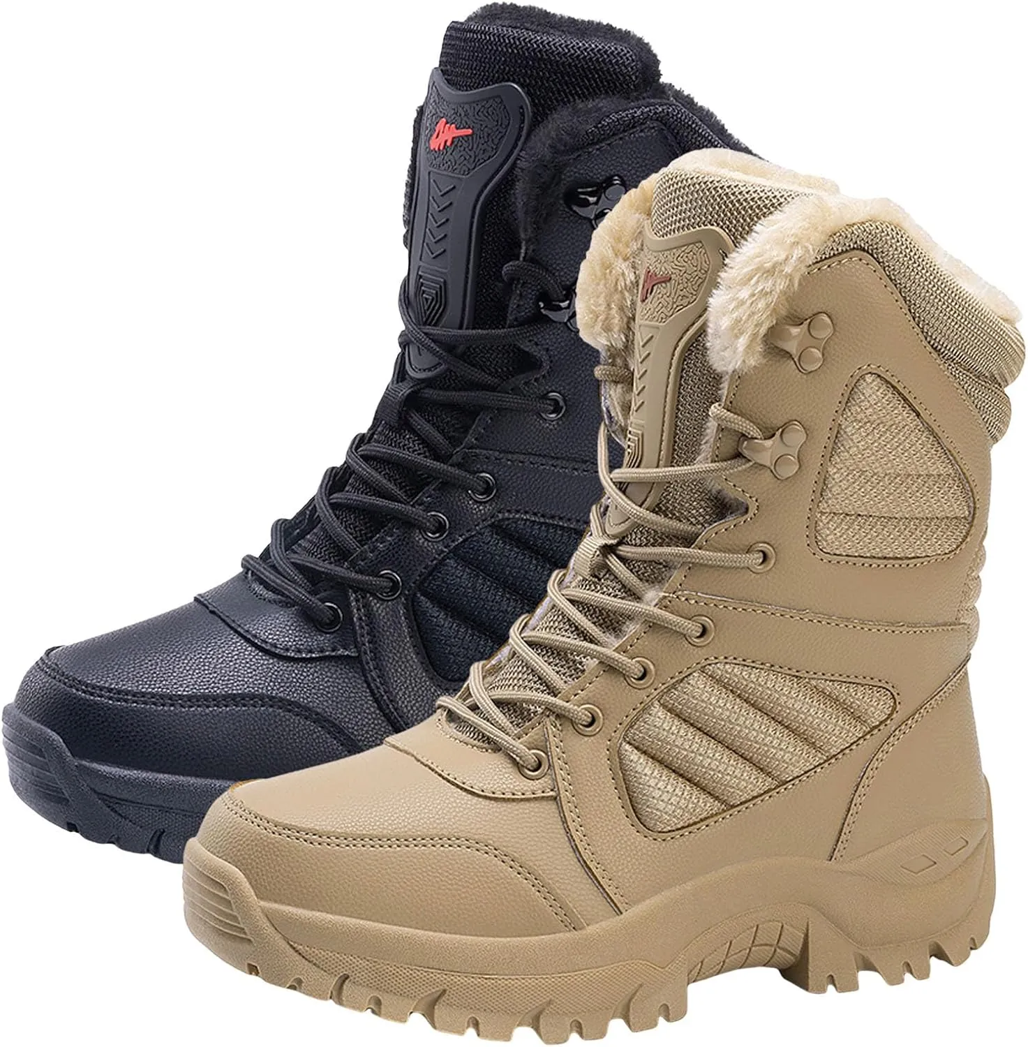Women's Snow Boots Waterproof Insulated Fur Lined Booties Lightweight Winter Hiking Shoes WaterProof Warm No-Slip Thermal