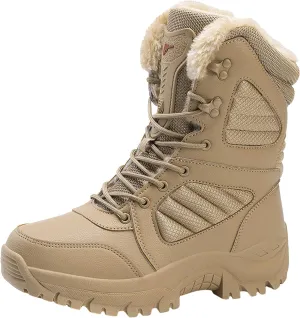 Women's Snow Boots Waterproof Insulated Fur Lined Booties Lightweight Winter Hiking Shoes WaterProof Warm No-Slip Thermal