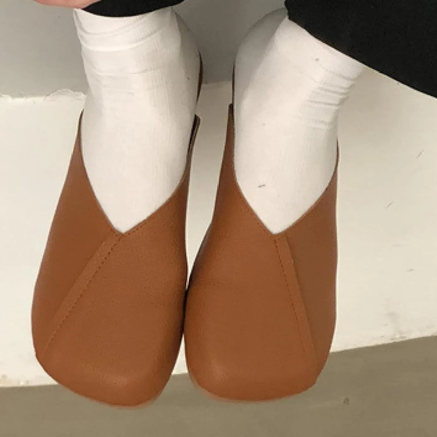 Women's Square Toe Mule Sandals, Soft Ultra-fine Fiber, Low Heel, Outdoor Walking, Backless Sandals, Slippers