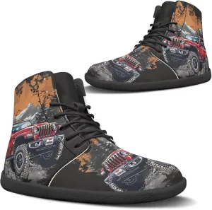 Women's Trail Running Barefoot Shoes Comfortable Zero Drop Sneakers Wide Toe Box PU Leather Casual Shoes SizeUS 6-13.5
