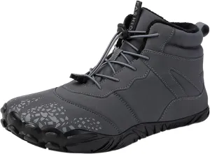 Women's Walking Boots Waterproof Trekking & Hiking Shoes For Backpacking Camping Trails Outdoor Walking Fashionable Women's Shoes Fur Lined No-Slip WaterProof Mini Warm boots & men M22-Grey