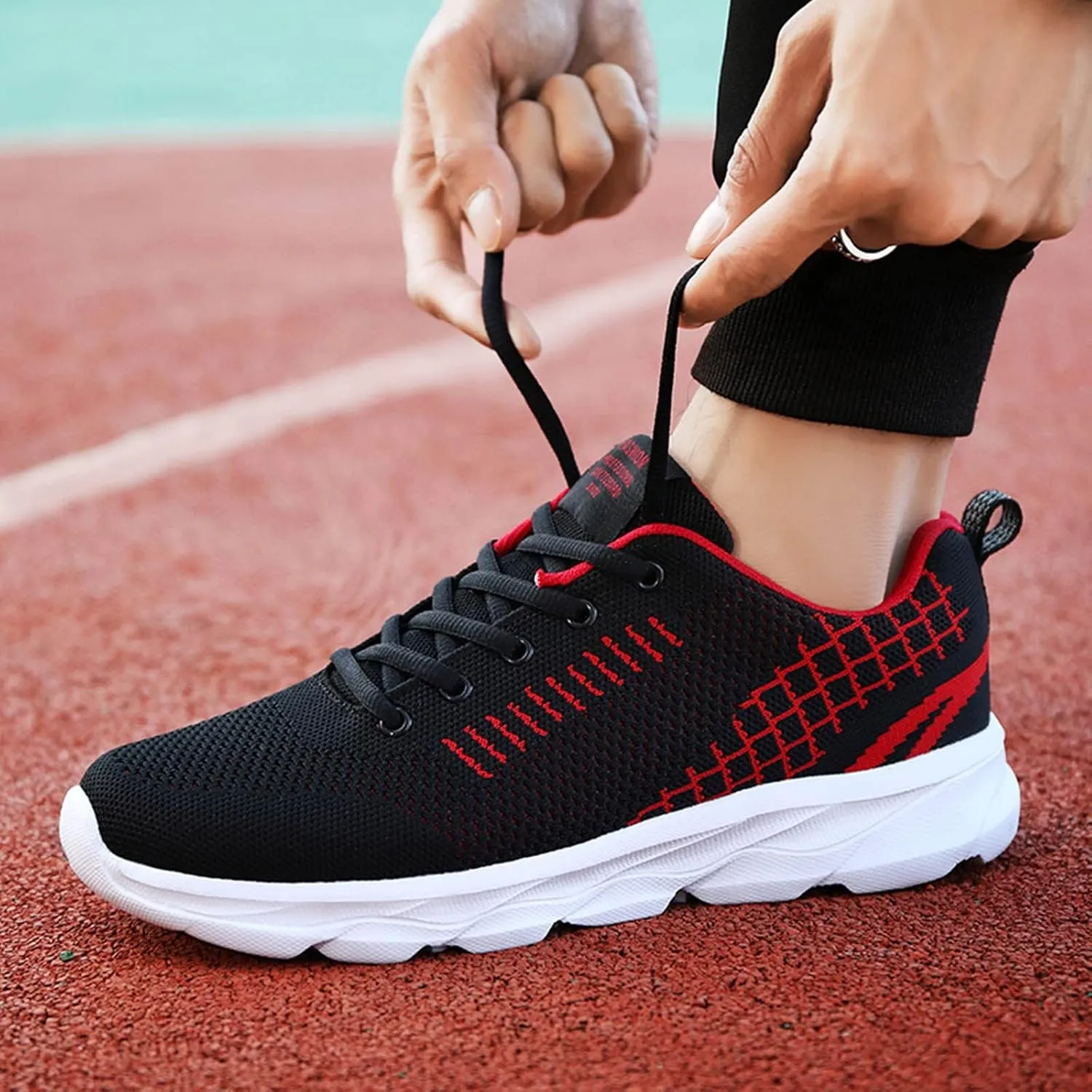 Womens Walking Shoes Lace Up Lightweight Memory Foam Cheer Walking Shoes Women Workout Slip On Shoes Casual Men's Fashion Sneakers White Tennis Shoe Trainers Shoe