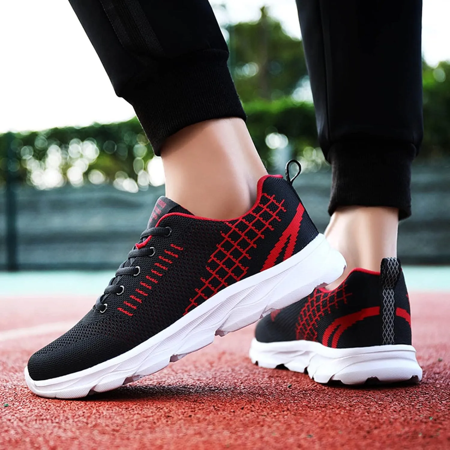 Womens Walking Shoes Lace Up Lightweight Memory Foam Cheer Walking Shoes Women Workout Slip On Shoes Casual Men's Fashion Sneakers White Tennis Shoe Trainers Shoe