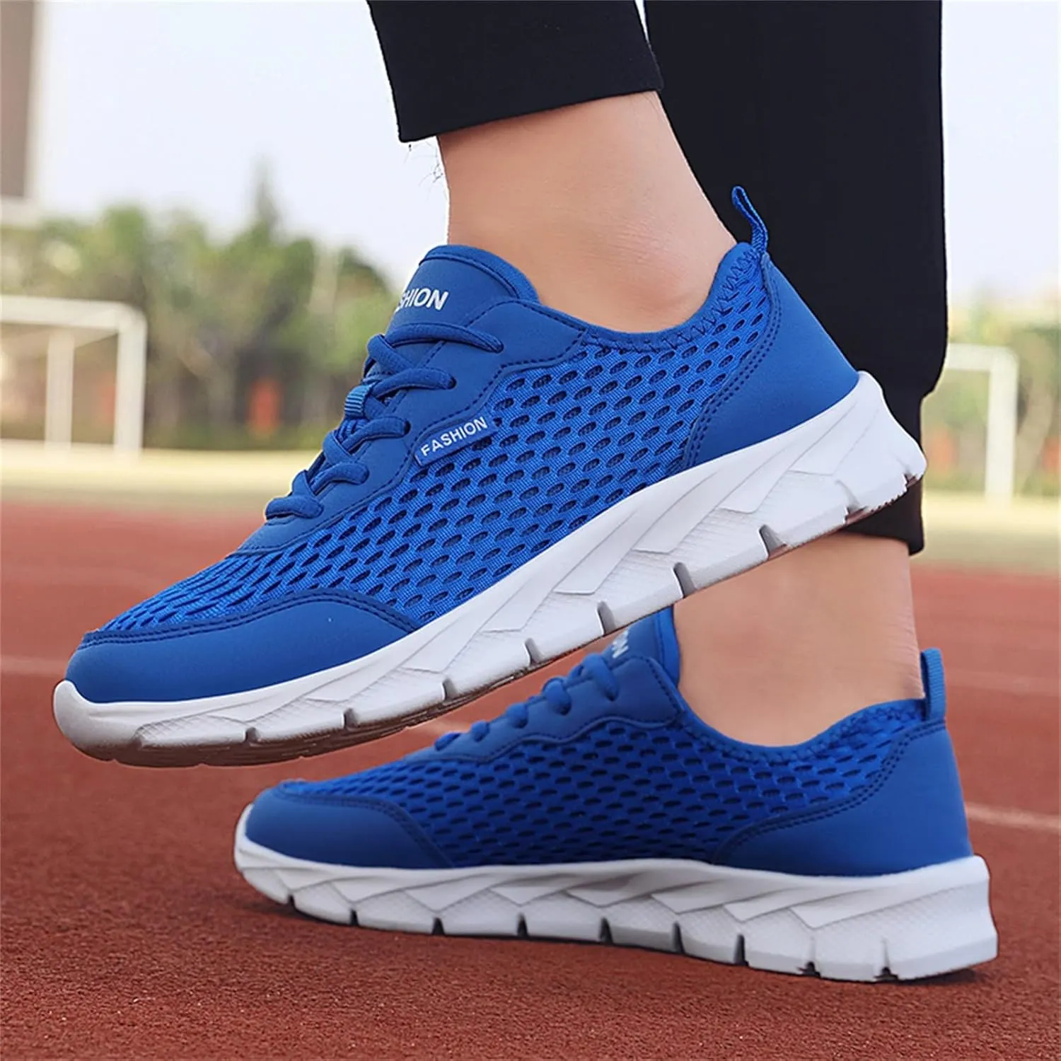 Womens Walking Shoes Lace Up Lightweight Memory Foam Cheer Walking Shoes Women Workout Slip On Shoes Casual Men's Fashion Sneakers White Tennis Shoe Trainers Shoe