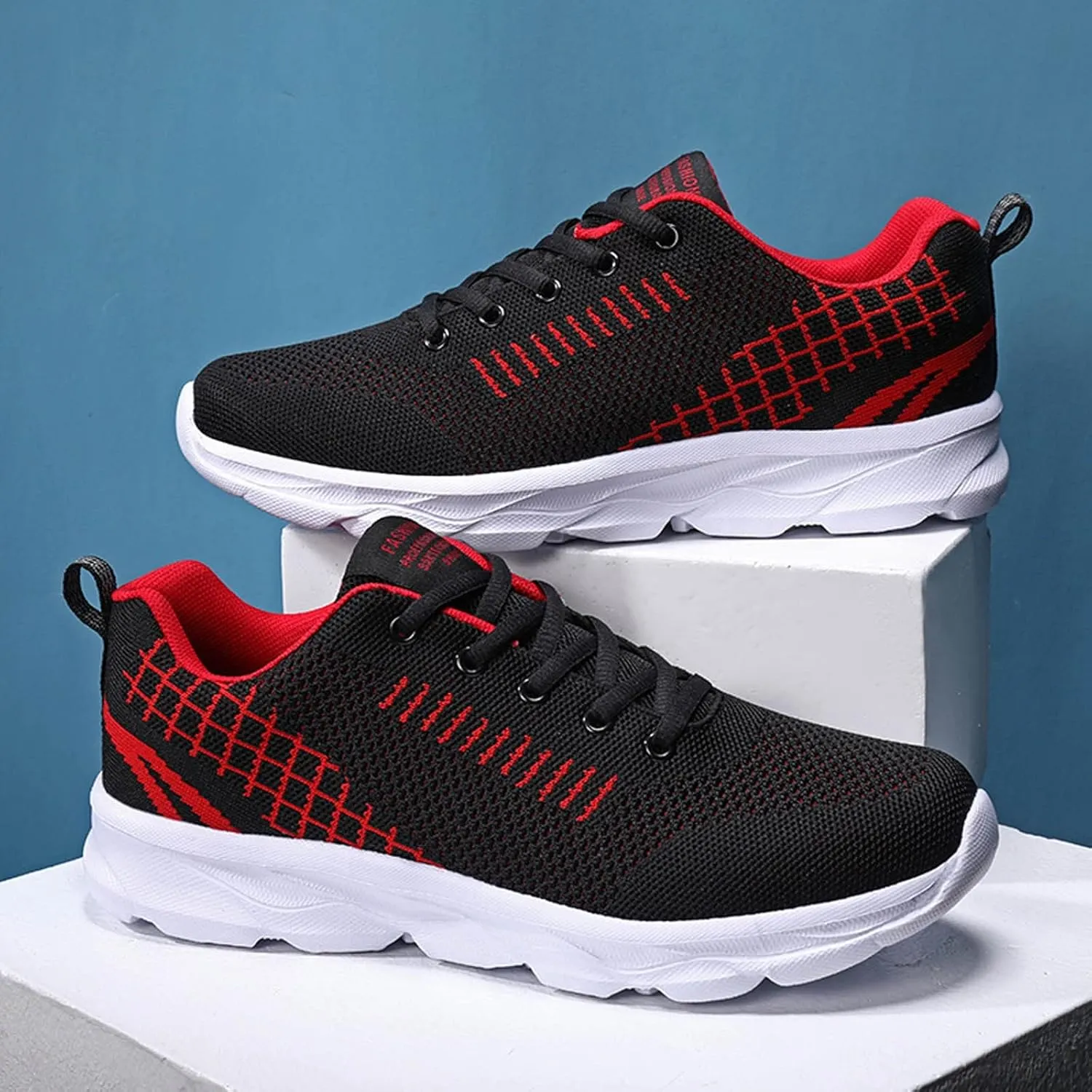 Womens Walking Shoes Lace Up Lightweight Memory Foam Cheer Walking Shoes Women Workout Slip On Shoes Casual Men's Fashion Sneakers White Tennis Shoe Trainers Shoe