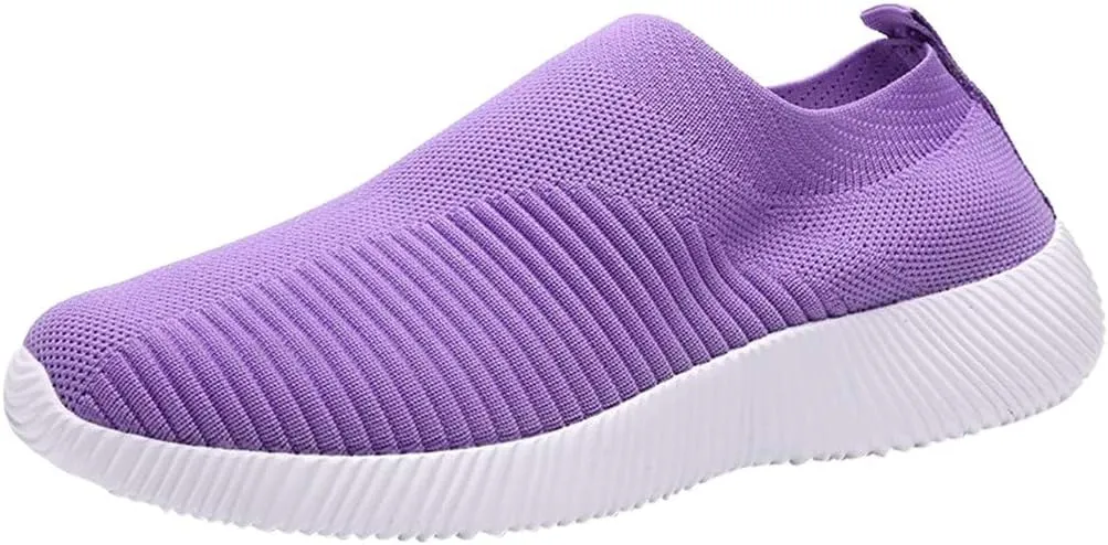 Womens Walking Shoes Sock Casual Ladies Fashion Sneakers Tennis Shoes Womens Casual Women Casual Shoes Walking Sneakers Platform Tennis Shoe Loafers Casual Slip On