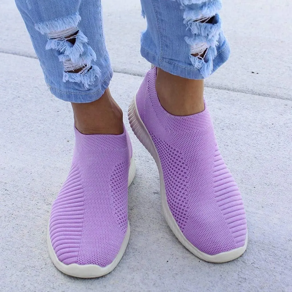 Womens Walking Shoes Sock Casual Ladies Fashion Sneakers Tennis Shoes Womens Casual Women Casual Shoes Walking Sneakers Platform Tennis Shoe Loafers Casual Slip On