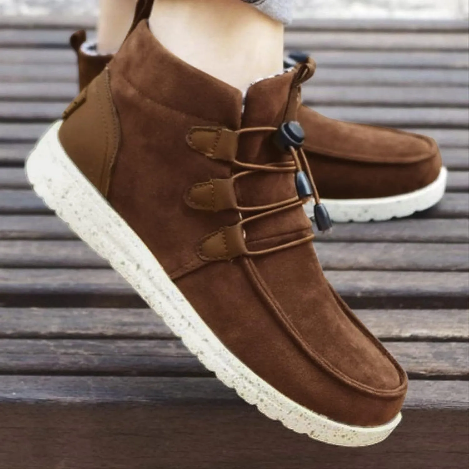 Womens Winter Laced-Front Ankle Boots,Warm Casual Fashion Comfortable Shoes