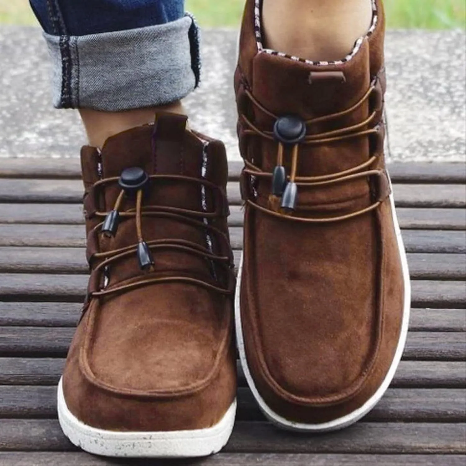 Womens Winter Laced-Front Ankle Boots,Warm Casual Fashion Comfortable Shoes