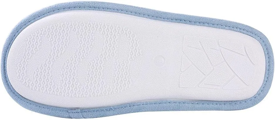 Woven Knit Slide Slippers for Women, Stylish Design with Cute Pom Poms, Plush Fleece Band & Interior, Anti Skid Rubber Sole