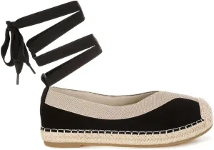 Yalva Microfiber Detachable Lace Espadrilles