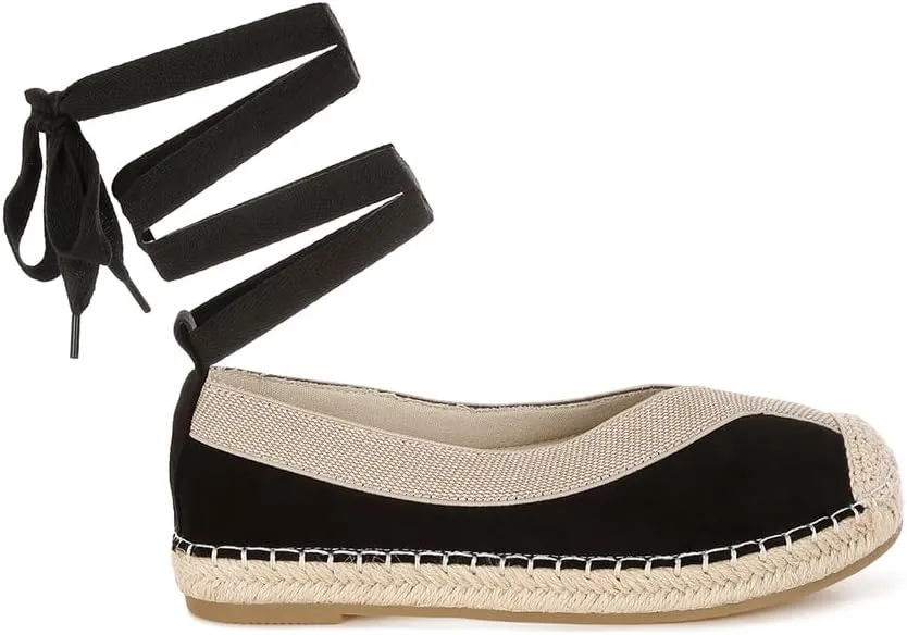 Yalva Microfiber Detachable Lace Espadrilles