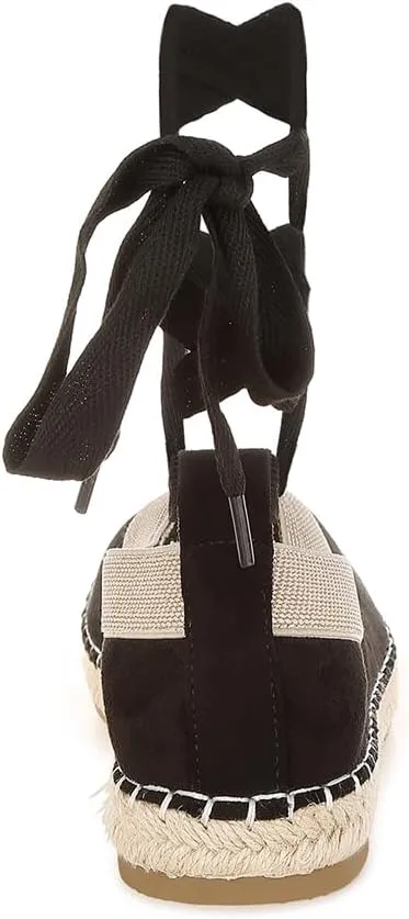 Yalva Microfiber Detachable Lace Espadrilles