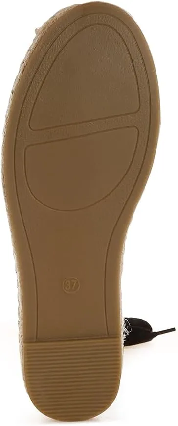 Yalva Microfiber Detachable Lace Espadrilles