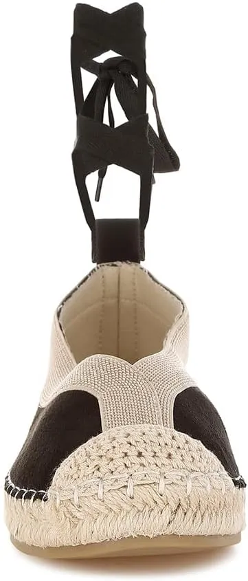 Yalva Microfiber Detachable Lace Espadrilles