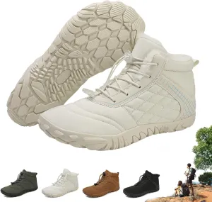 ZJQ 2025 New Winter Footwear Barefoot Shoes Women Men, Wide Toe Hiking Shoes, Non-Slip Waterproof Flexible Outdoor Sneakers