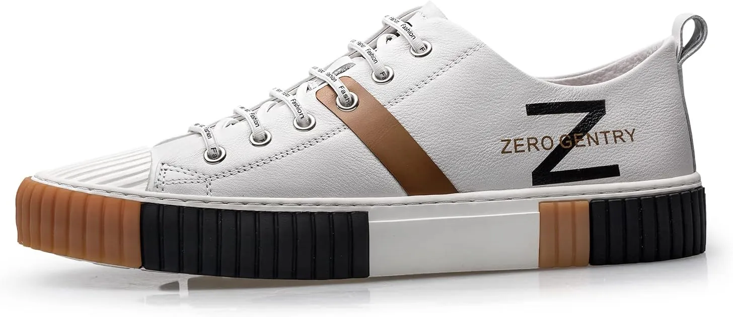 ZRO Men's Leather Sneakers, Casual and Fashion Shoes for Men'S03300