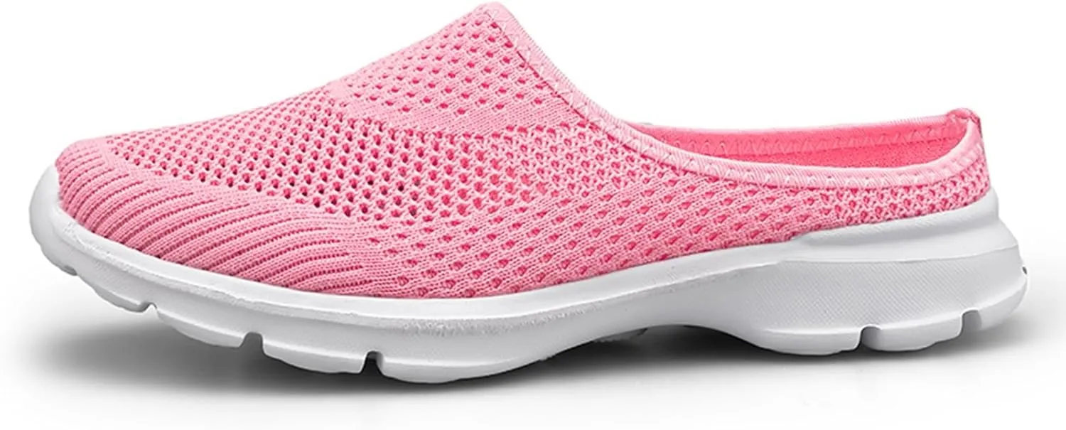 ZSpzx Quick Dry Casual Boat Shoes for Women Slip On Low Top Mesh Breathable Elastic Athletic Closed Toe Tennis Running Sneakers r Ladies Flat Fashion Casual Shoe for Gym Travel Daily Wear