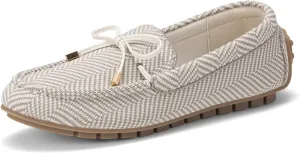 ZURIN Knitted Loafers for Women Casual Flat Shoes Slip On Loafers Comfortable Breathable Boat Shoes for Work Driving Walking